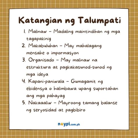 Katangian Ng Talumpati – Halimbawa At Kahulugan Nito.